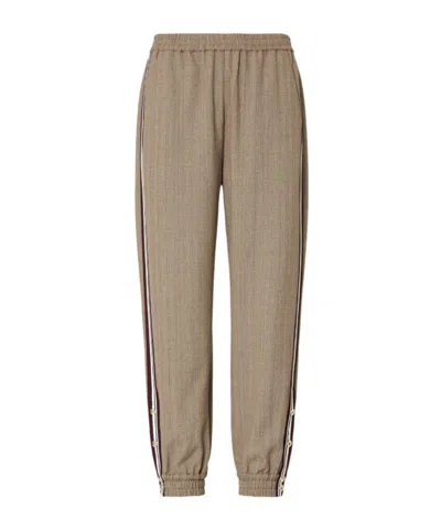 Liu •jo Pantaloni Jogging Con Tape Laterale In Neutral