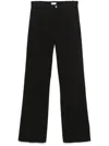 Liu •jo Liu Jo Flared Cotton Pants In Black