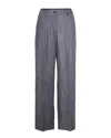 Liu •jo Pantalone Straight In Denim Grigio In Gray