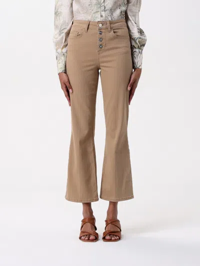 LIU •JO PANTS LIU JO WOMAN COLOR BEIGE,G51107022