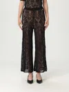 Liu •jo Liu Jo Flared Crochet Pants With Rhinestone Accents