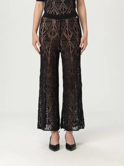 LIU •JO PANTS LIU JO WOMAN COLOR BLACK,G73614002