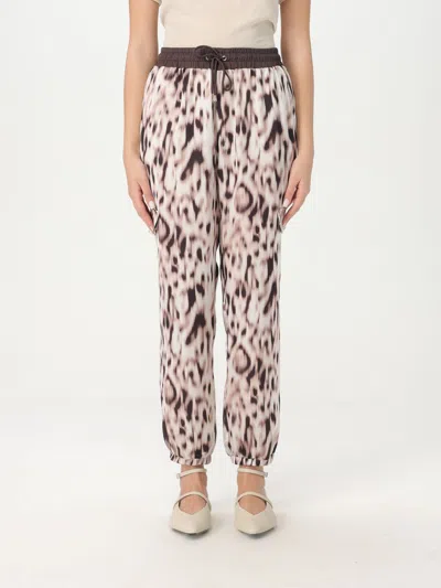 Liu •jo Flared Trousers With Cargo Pockets And Print In Multi