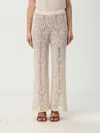 Liu •jo Liu Jo Cotton Semi-perforated Ttrousers In White