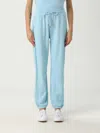 Liu •jo Liu Jo Rhinestone-embellished Joggers With Elastic Waistband In Blue