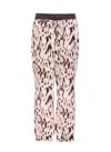 Liu •jo Flared Trousers With Cargo Pockets And Print In Multicolour
