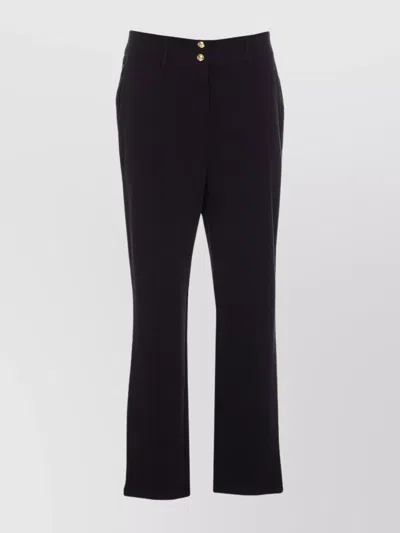 LIU •JO PANTS WITH GOLD BUTTON DETAIL