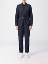 Liu •jo Belted Button-front Jumpsuit In Blue