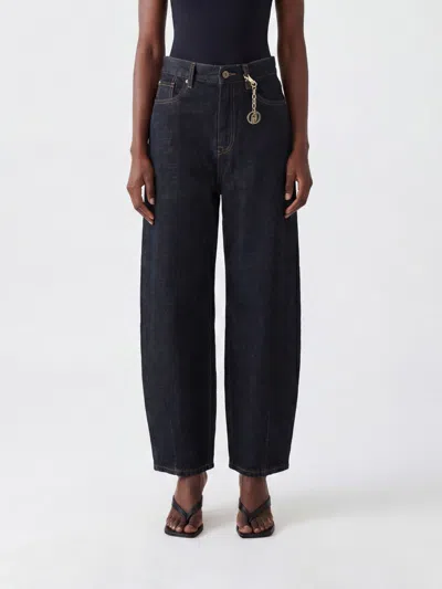Liu •jo Liu Jo Blue Contrast Stitching Trousers
