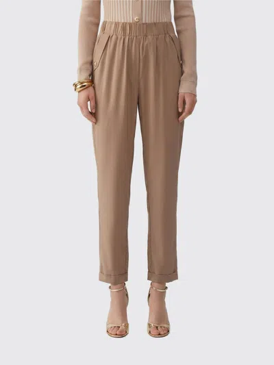 Liu •jo Pants Woman Liu Jo In Brown