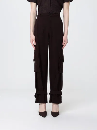 Liu •jo Liu Jo Flared Cargo Pants In Brown