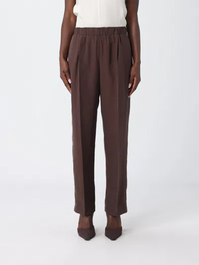 Liu •jo Pants Woman Liu Jo In Brown