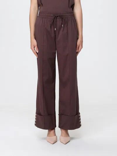 Liu •jo Pants Woman Liu Jo In Brown