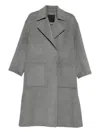 Liu •jo Liu Jo Classic Mid-length Liu Jo Coat In Gray