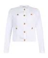 Liu •jo Patch-pocket Denim Jacket In White