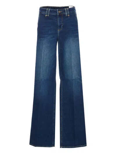 LIU •JO PATCH-POCKET FLARED JEANS