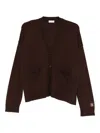 Liu •jo Patch-pockets Cardigan In Brown