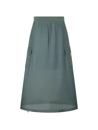 Liu •jo Patch-pocket Maxi Skirt In Green
