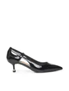 Liu •jo Patent Leather Pumps With Cut-outs In Black