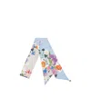 Liu •jo Rectangular Lightweight Floral Scarf In White