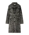 Liu •jo Liu Jo Patterned Button-front Coat In Gray