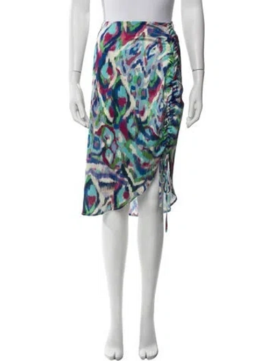 Pre-owned Liu •jo Patterned Midi Length Skirt In Multicolor