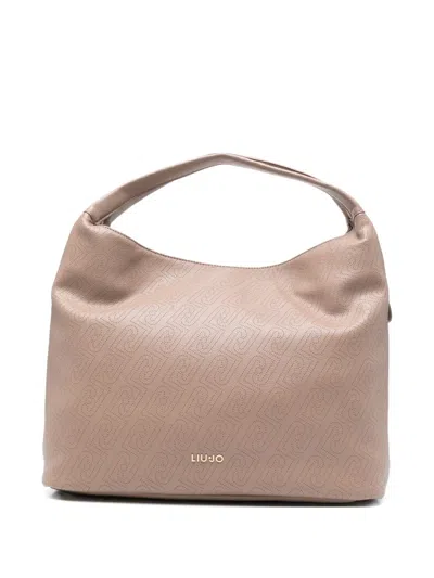 Liu •jo Patterned Tote Bag In Brown
