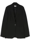 Liu •jo Peak-lapels Single-breasted Blazer In Black