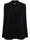 Liu •jo Peak-lapel Single-breasted Blazer In Blue