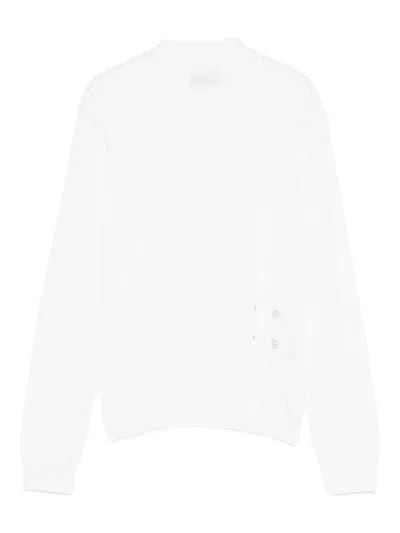 Liu •jo Pearl-embellishment Wool Sweater In White