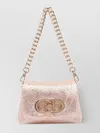 Liu •jo Pearl Logo Crossbody Bag With Embellished Design