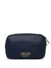 Liu •jo Pebbled-leather Cross Body Bag In Blue