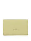 Liu •jo Pebbled-effect Trifold Wallet In Yellow