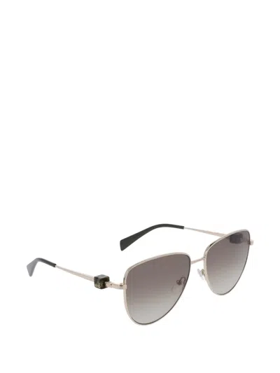 Liu •jo Pilot-frame Sunglasses In Gold