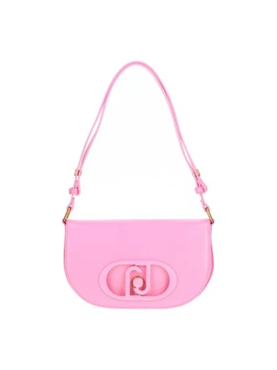 Liu •jo Pink Eco-leather Bag In Burgundy