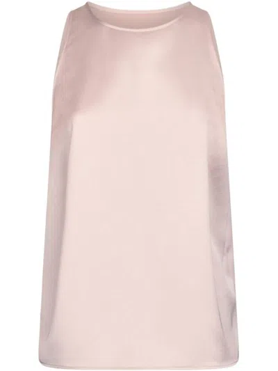 LIU •JO LIU JO PINK SATIN TOP WITH A BOW