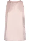 Liu •jo Liu Jo Pink Satin Top With A Bow