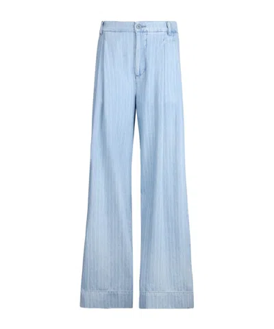 Liu •jo Pinstripe Denim Trousers
