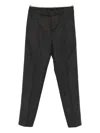 Liu •jo Pinstripe Straight-leg Trousers In Black