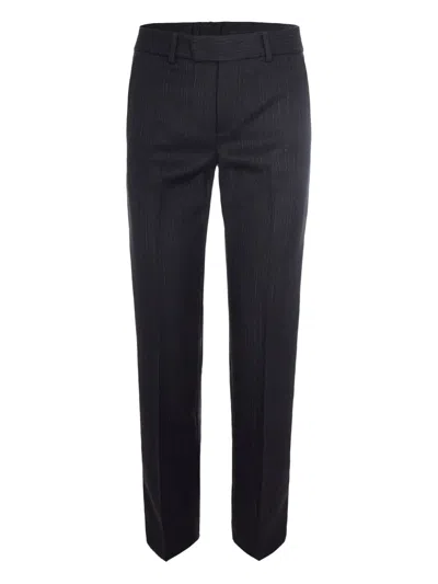 Liu •jo Pinstripe Tailored Trousers In Gray