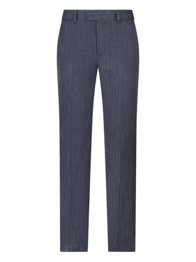 Liu •jo Pinstripe Trousers In Blue