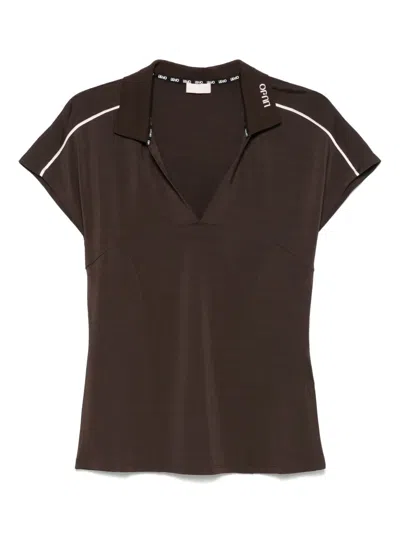 LIU •JO PIQUÉ POLO TOP
