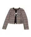 Liu •jo Liu Jo Plaid Boucle Jacket In Multi
