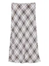 Liu •jo Plaid Straight Skirt In Multi