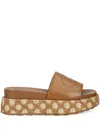 Liu •jo Platform Espadrilles In Brown