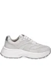 Liu •jo Platform Lace-up Sneakers In Neutrals