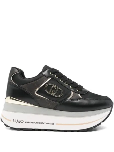 LIU •JO PLATFORM SNEAKERS WITH DESIGN