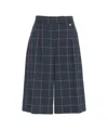 Liu •jo Liu Jo Pleated Bermuda Shorts With All-over Check Pattern