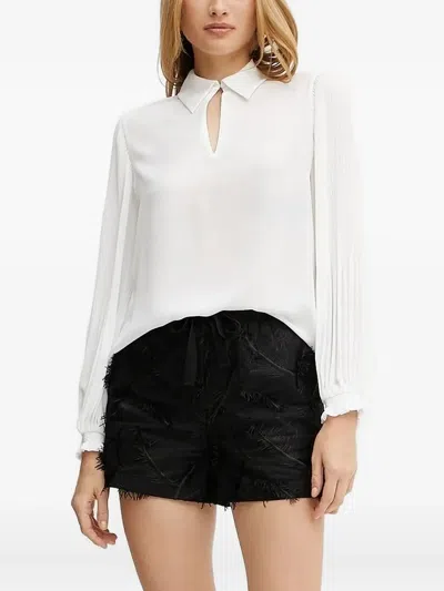 Liu •jo Pleated Blouse In White