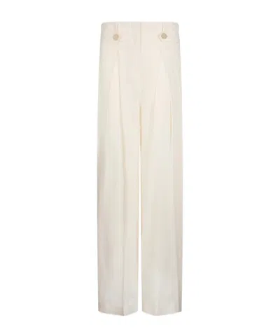 Liu •jo Pleated Casual Pants In Neutral
